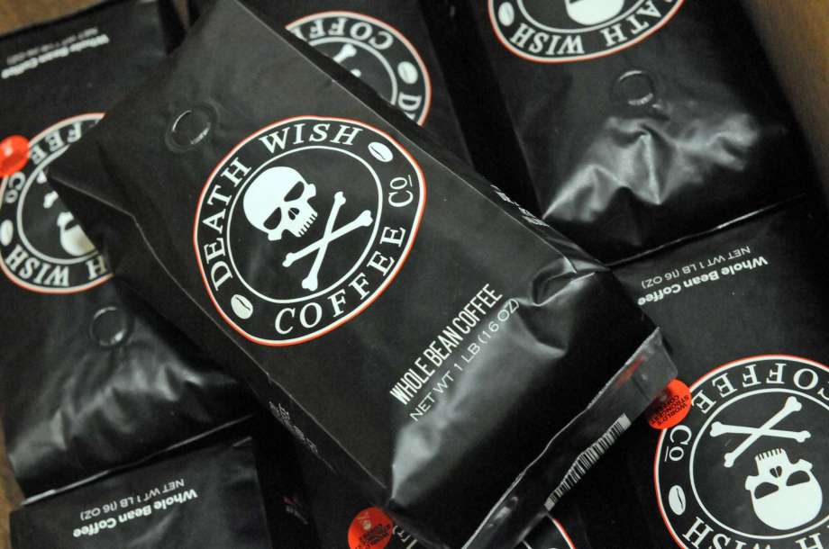Bags of Death Wish Whole Bean Coffee