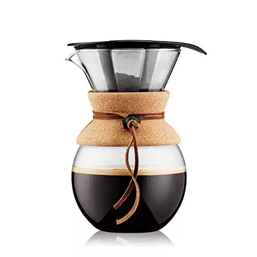 Bodum 11571-109 Pour Over Coffee Maker with Permanent Filter