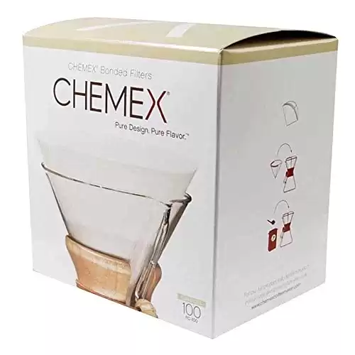 Chemex Classic Square Coffee Filters - 100 count