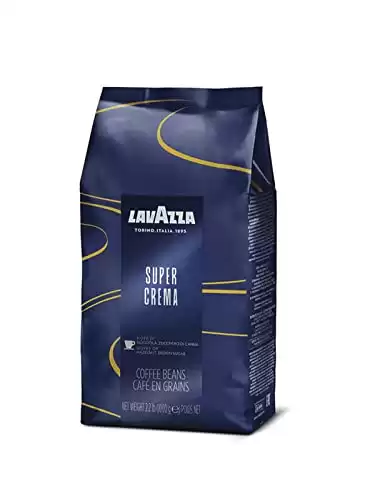 Lavazza Super Crema Whole Bean Coffee Blend, Medium Espresso Roast