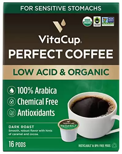VitaCup Perfect Low Acid Coffee Pods
