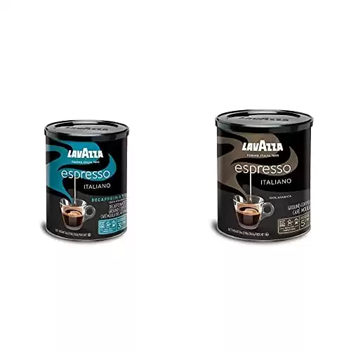 Lavazza Espresso Decaffeinato Ground Coffee Blend, Decaffeinated Medium Roast