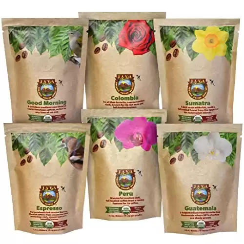 Java Planet Organic Whole Bean Coffee Sampler Pack