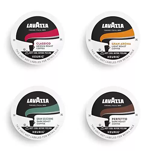 Lavazza Coffee K-Cup Pods Variety Pack for Keurig Single-Serve Brewers, 64 Count