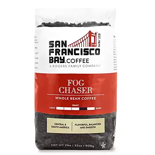 San Francisco Bay Whole Bean Coffee – Fog Chaser (2lb Bag), Medium Dark Roast